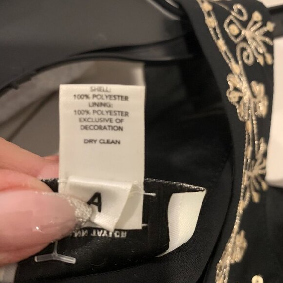 Ann Taylor Loft Floral Tank Top Black Gold - Picture 6 of 6